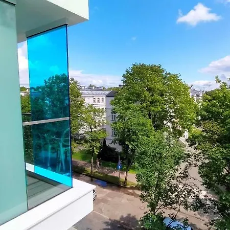 아파트 Cicha Przystan Whiteblue Sauna&fitness&parking 코워브제크