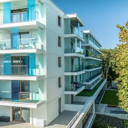 아파트 Cicha Przystan Whiteblue Sauna&fitness&parking 코워브제크