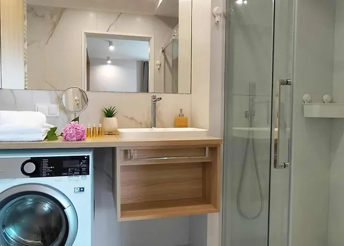 Apartment Cicha Przystan Whiteblue Sauna&fitness&parking